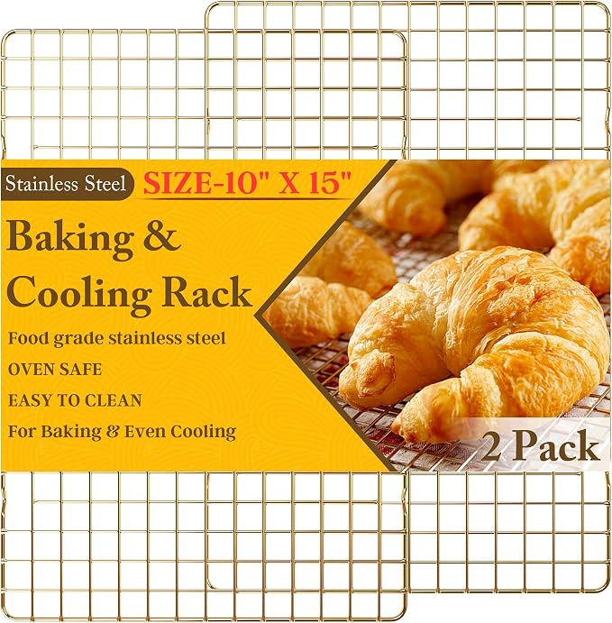 2-Pack Cooling Racks for Cooking and Baking by QukakaHomeCare