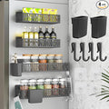 Sevenblue 4 Pack Large Magnetic Spice Rack by Sevenblue