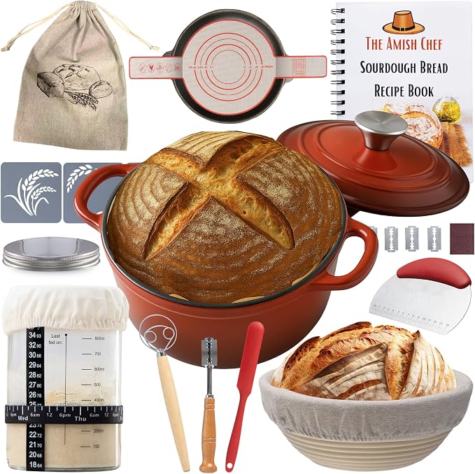 Master Baker Sourdough Starter Kit, All-Inclusive Set by TheAmishChef