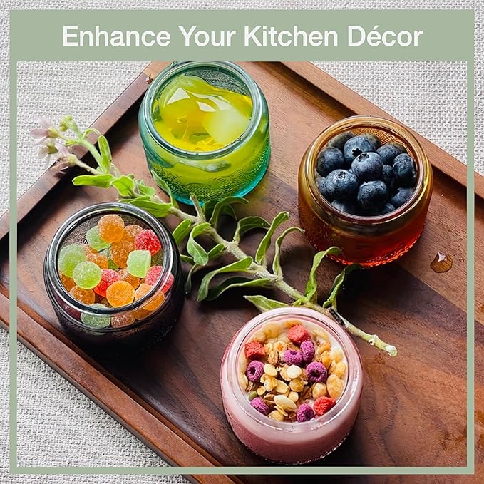 4 oz Decorative Mini Glass Jars - Image 2