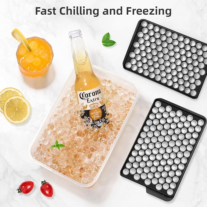 WIBIMEN Mini Ice Cube Trays, 0.55” Tiny Pebble Ice - Image 3