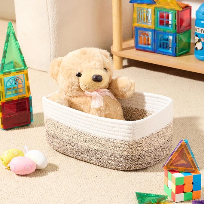 MiniArk Small Storage Baskets for Organizing | Closet Organizer Bins | Shelf - Image 4