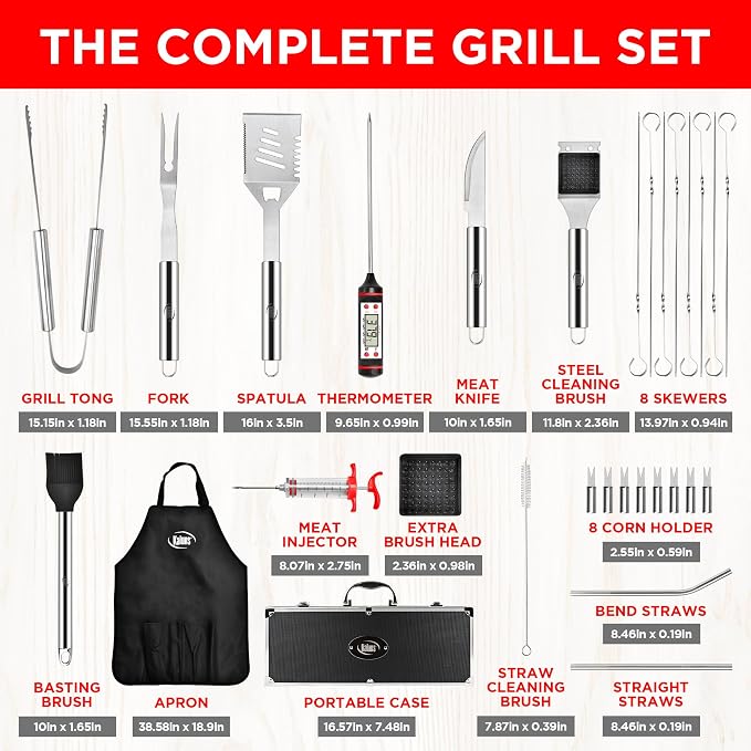 Kaluns 32 Psc Grilling Accessories, Dad Gifts - Image 4
