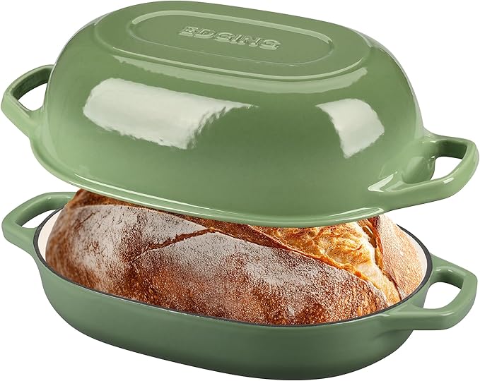 EDGING CASTING Enameled Cast Iron Oval Dutch Oven Pot - Image 3