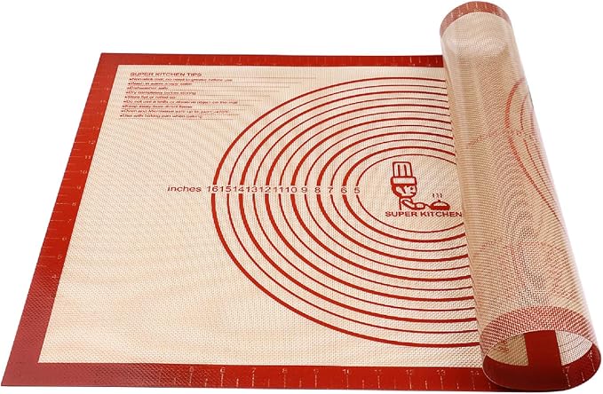 Non-slip Silicone Pastry Mat Extra Large by FolksySuperKitchen