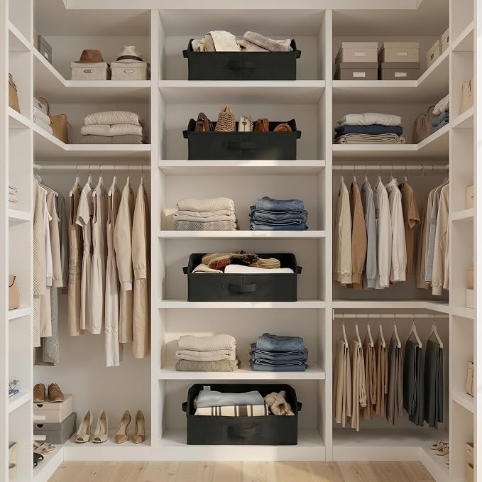 GRANNY SAYS Purse Organizer for Closet, Trapezoid Storage Bins, Closet - Image 3