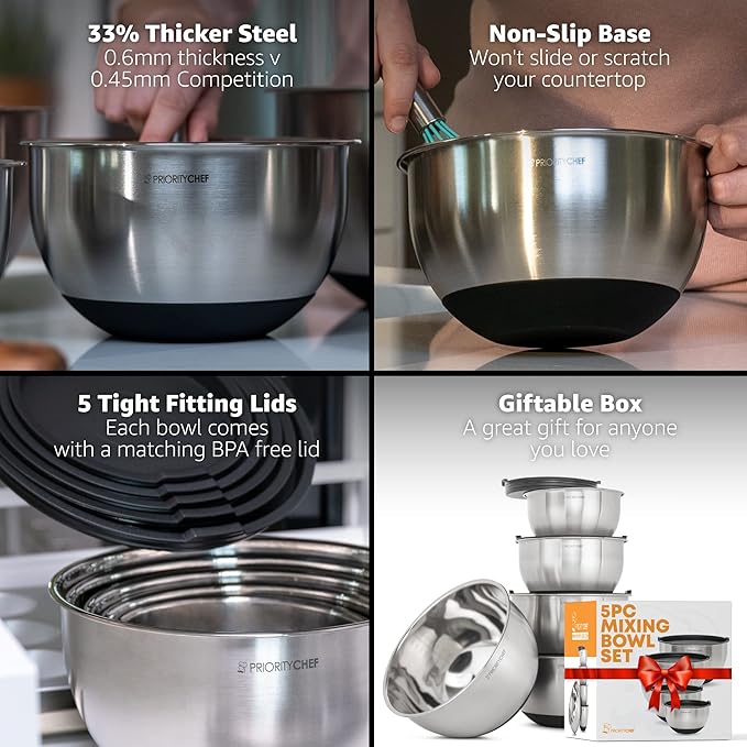 Priority Chef Premium Mixing Bowls - Image 2