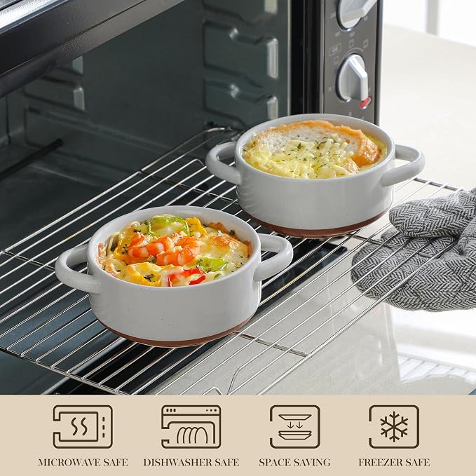 MALACASA Mini Cocotte Set - 12 OZ Ramekins - Image 4
