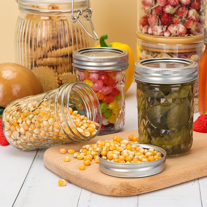 Eathtek 8 oz Mason Jars 20 Pack, 240ml Mini Canning Jars - Image 8