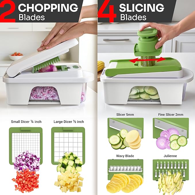 Mueller Pro-Series All-in-One, 12 Blade Mandoline Slicer - Image 4