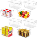 YIHONG 8 Pack Clear Pantry Organizer Bins, Plastic Storage Containers by YIHONG