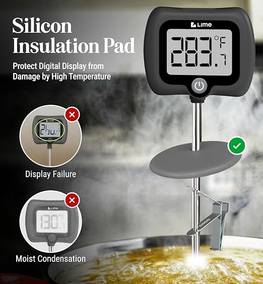 Digital Candy Thermometer with Pot Clip, Instant Read Kitchen Thermometer - Image 2