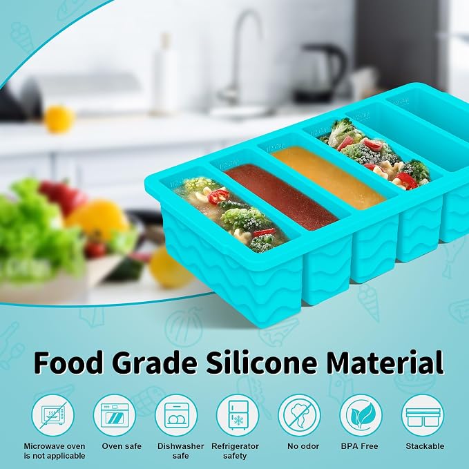 4-Pack Silicone Freezer Trays - Image 2