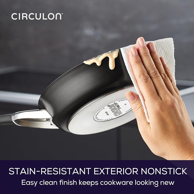 Circulon Symmetry Hard Anodized Nonstick Induction Frying Pan, 8.5-Inch Fry Pan - Image 6