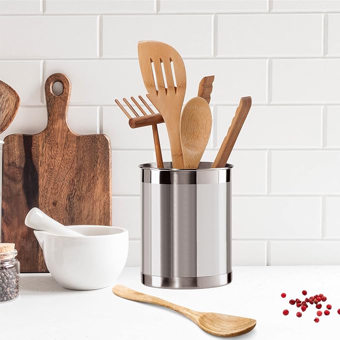 Oggi Stainless Steel Utensil Holder - Image 6