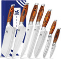 MSY BIGSUNNY 7-PCS Kitchen Knife Set, German Stainless Steel by MSYBIGSUNNY