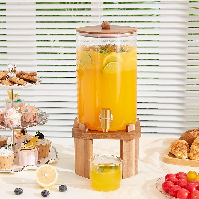 1 Gallon Glass Drink Dispensers: Beverage Dispenser - Image 4