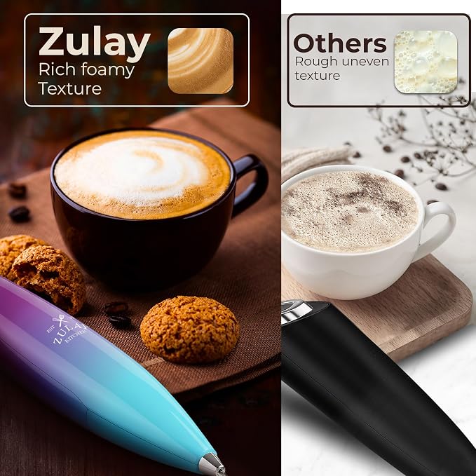 Zulay Kitchen Patented Tornado Triple Whisk Milk Frother - Image 6