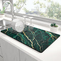 Rnivvi Dish Drying Mat for Kitchen Counter, 12 x 19" Cute Marble Super by Rnivvi