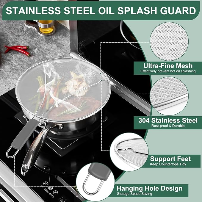 Splatter Screen for Frying Pan - Image 3