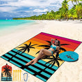 WIWIGO Beach Blanket Waterproof Sandproof Beach Mat 79" X 83"/10'x9'for 2-8 by WIWIGO