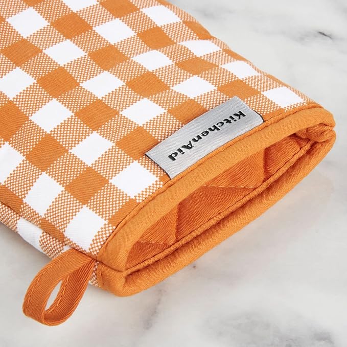KitchenAid Gingham Mini Oven Mitt 2-Pack Set - Image 3