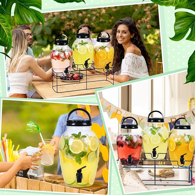Tanlade 3 Pcs Plastic Drink Dispenser - Image 6