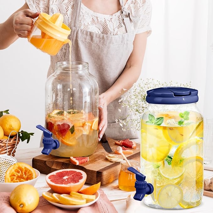 Havawish 2 Pcs 1 Gallon Plastic Beverage Dispenser - Image 4