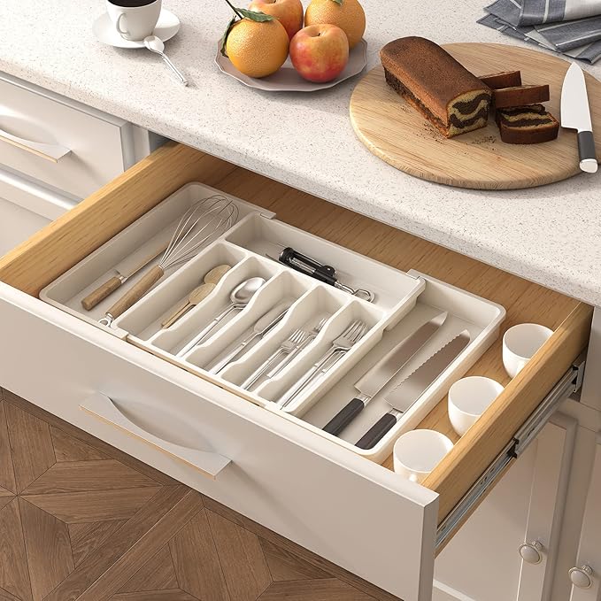 Lifewit Silverware Drawer Organizer, Expandable Utensil Tray - Image 7