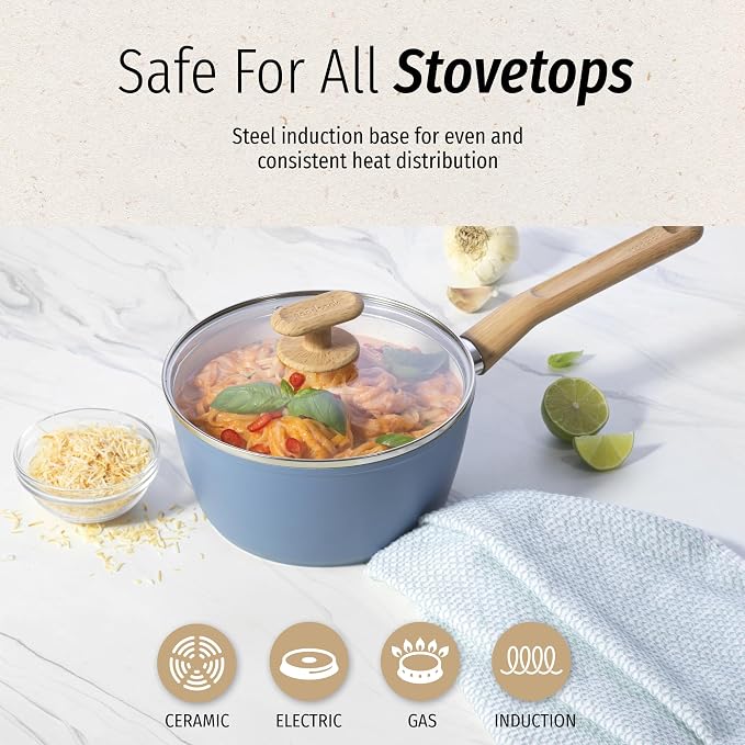 GoodCook Healthy Ceramic Titanium-Infused 2 Quart Saucepan - Image 6