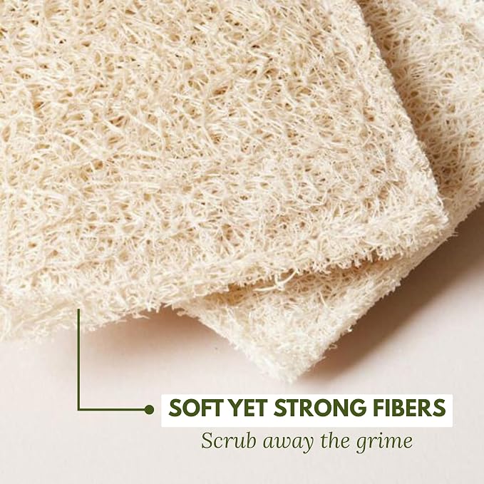 Natural Loofah Dish Sponge Multipurpose Dish Sponges - Image 4