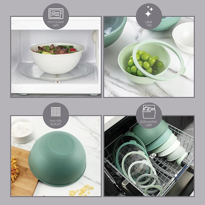 COOK WITH COLOR Mixing Bowls with Lids - Image 4