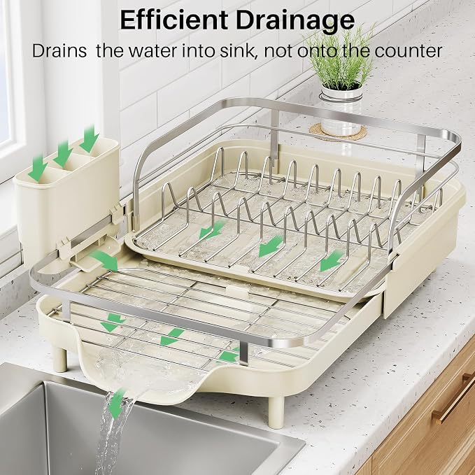 SNTD Dish Drying Rack, Expandable Dish Rack - Image 4