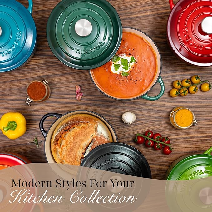 Nuovva Enamelled Cast Iron Dutch Oven Pot - Image 9
