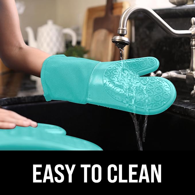 BPA-Free Soft Silicone Oven Mitts - Image 6