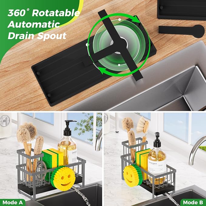 Sponge Holder for Kitchen Sink, Sink Caddy - Image 4
