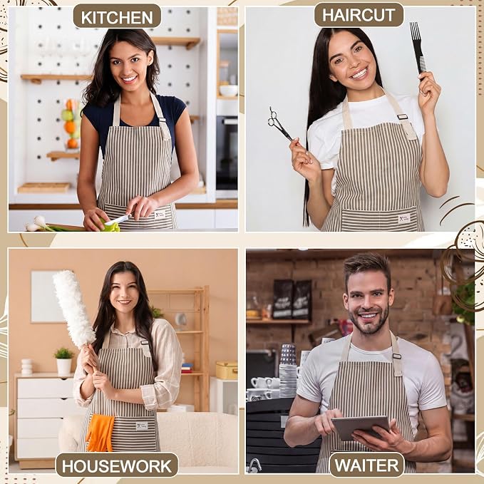 Janmercy 24 Pcs Aprons for Women Men - Image 7