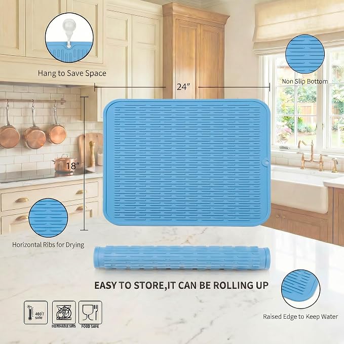 MicoYang Silicone Dish Drying Mat - Image 2