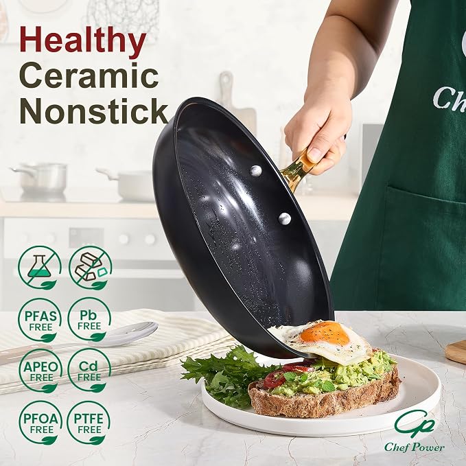 Chef Power Ceramic Cookware Sets, Cookware Set - Image 3