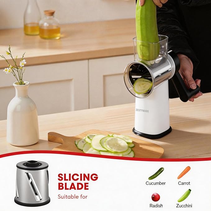 Rotary Cheese Grater Hand Crank - Image 6