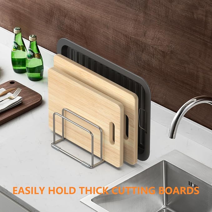 KORRTFID Cutting Board Holder Stand, Chopping Board Storage Rack, Cutting Board - Image 5