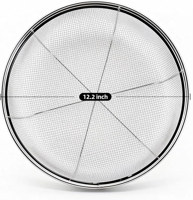 Fine Mesh Strainer for Kitchen, Stainless Steel Colander Bowl for Pasta - Image 4
