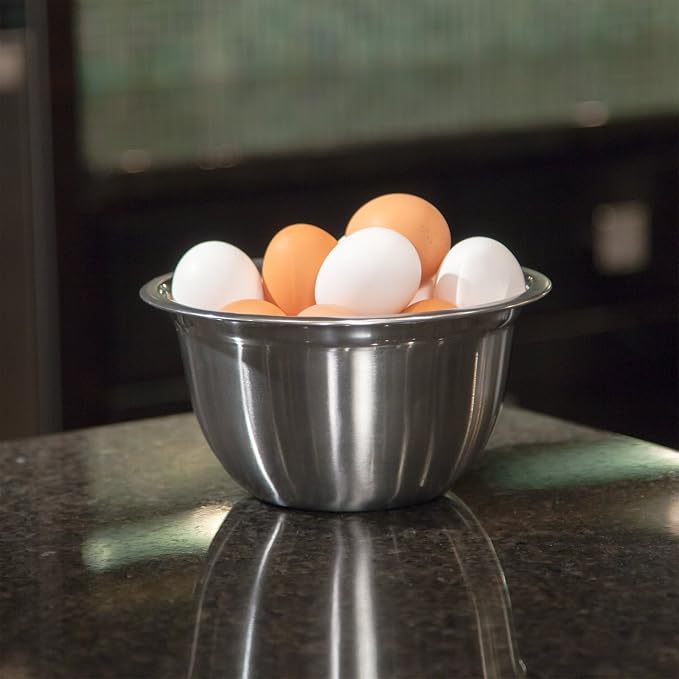 McSunley 720 Medium Brushed Stainless Steel Prep N Cook Euro Style Mixing Bowl - Image 2