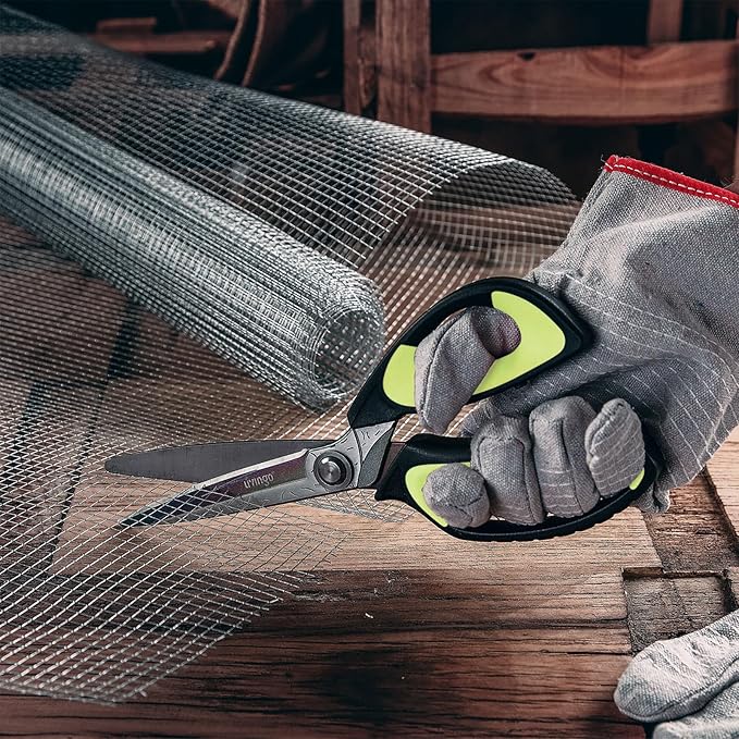 LIVINGO Heavy Duty Industrial Scissors: 10" Utility Stainless Steel Sharp - Image 8