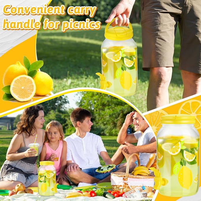 Havawish 2 Pcs 1 Gallon Plastic Beverage Dispenser - Image 4
