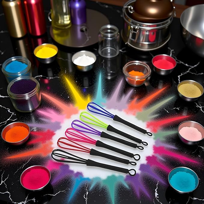 6Pcs Mini Whisks, Plastic Whisk - Image 6