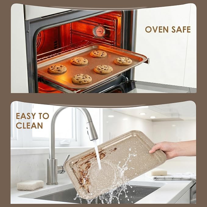 11 Piece Baking Set | Nonstick & Non Toxic Bakeware Sets Baking Pans Set | - Image 8