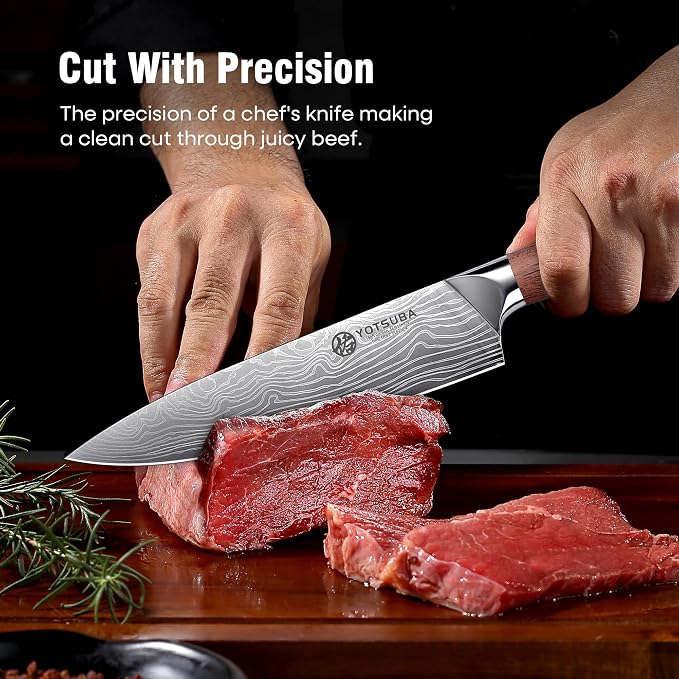 YOTSUBA 3 PCS Japanese Kitchen Knife Set, Razor Sharp High Carbon Stainless - Image 2