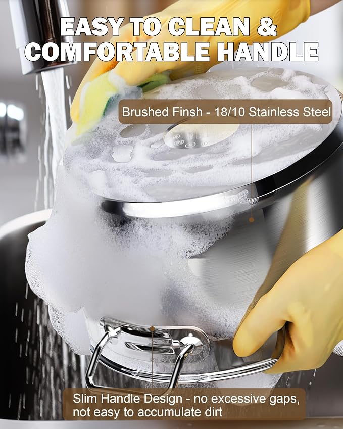 Cooks Standard Stockpots Stainless Steel, 16 Quart Professional Grade Stock Pot - Image 6