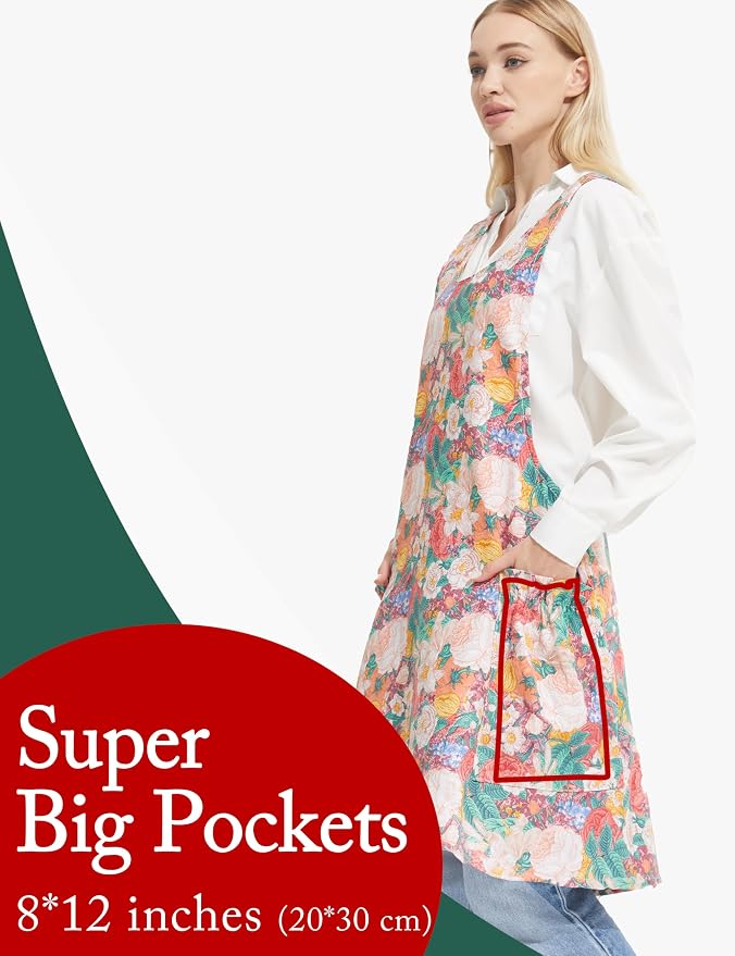 Cozy Adjustable Cross Back Aprons - Image 3